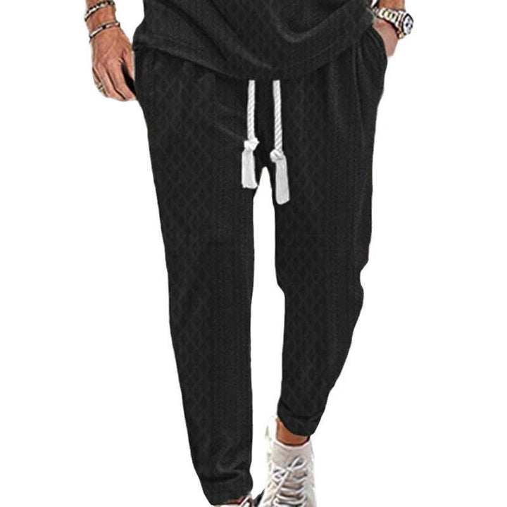 Men's sporty jogging pants with modern accents Lisslune