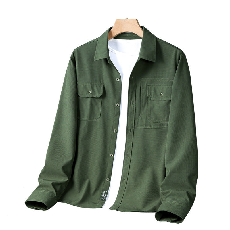 Men's Casual Shirt with Practical Pockets Lisslune
