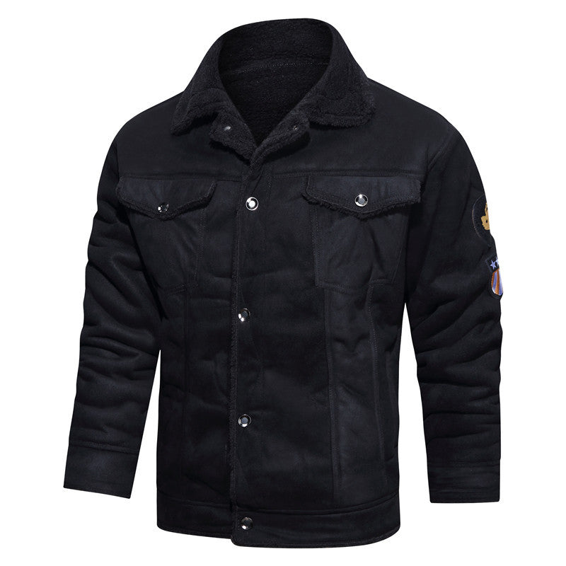 Men's Leather Jacket In Vintage Style with Warm Lining Lisslune