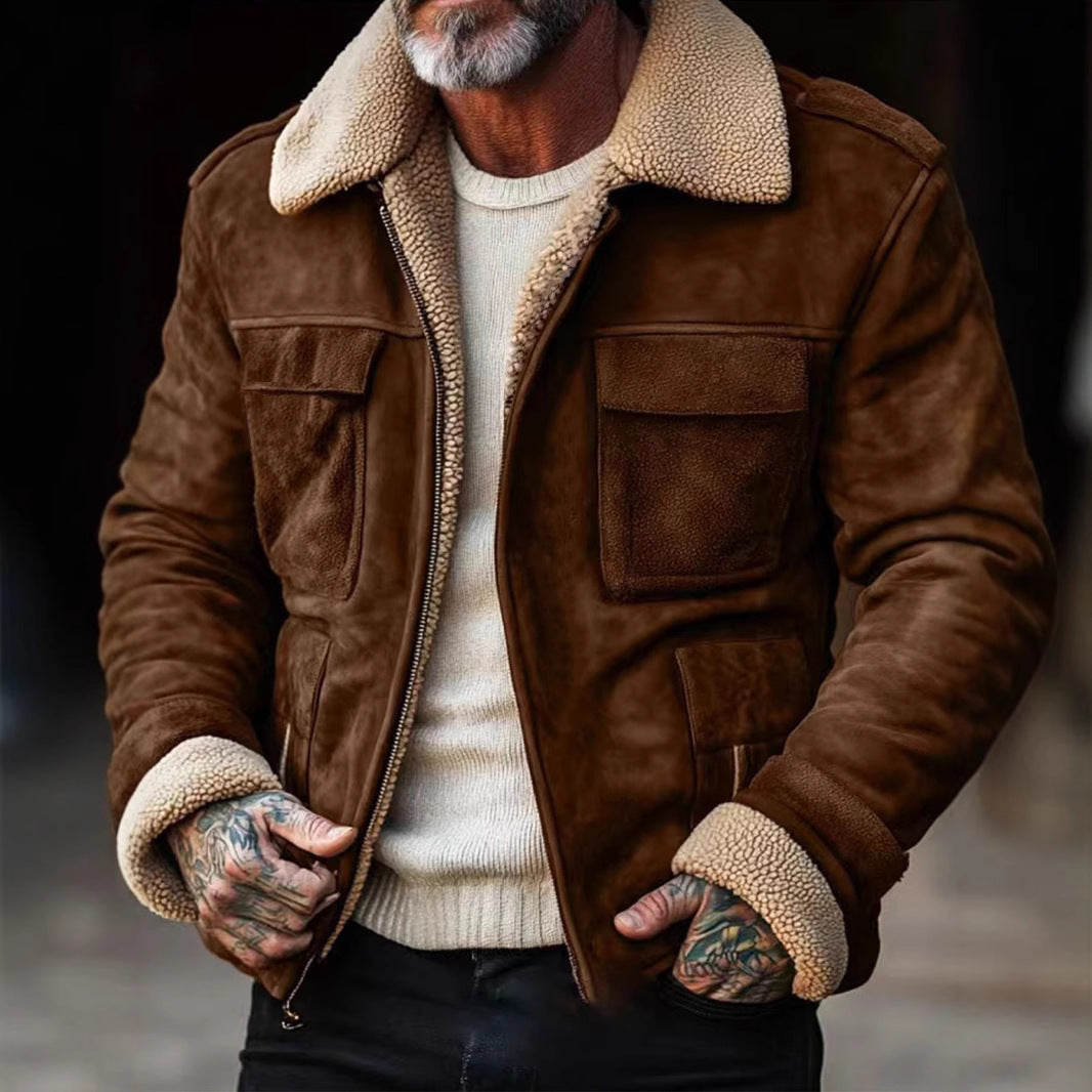 Men's Luxury Lambskin Leather Jacket Lisslune