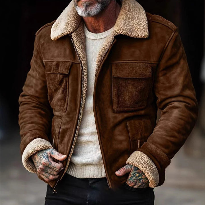 Men's Luxury Lambskin Leather Jacket Lisslune