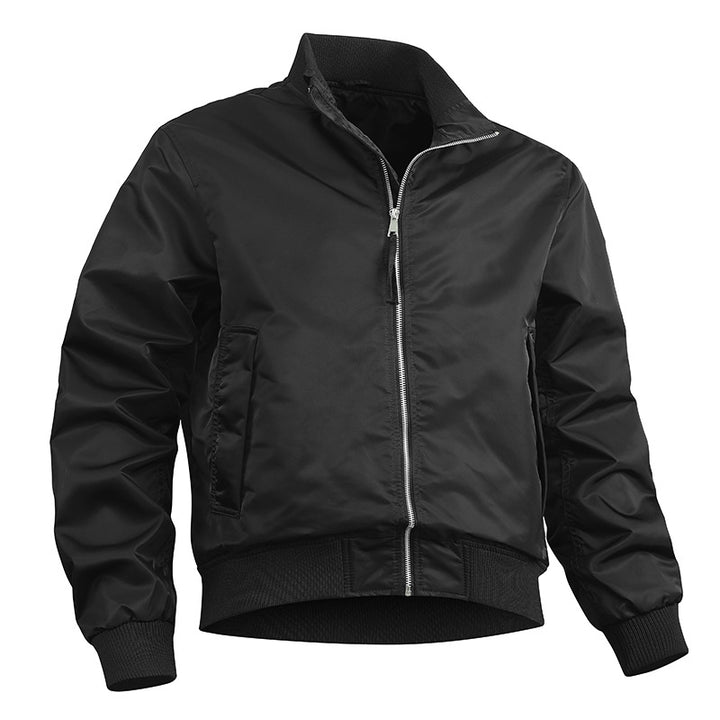 Men's stylish bomber jacket with elastic waistband and light inner lining Lisslune