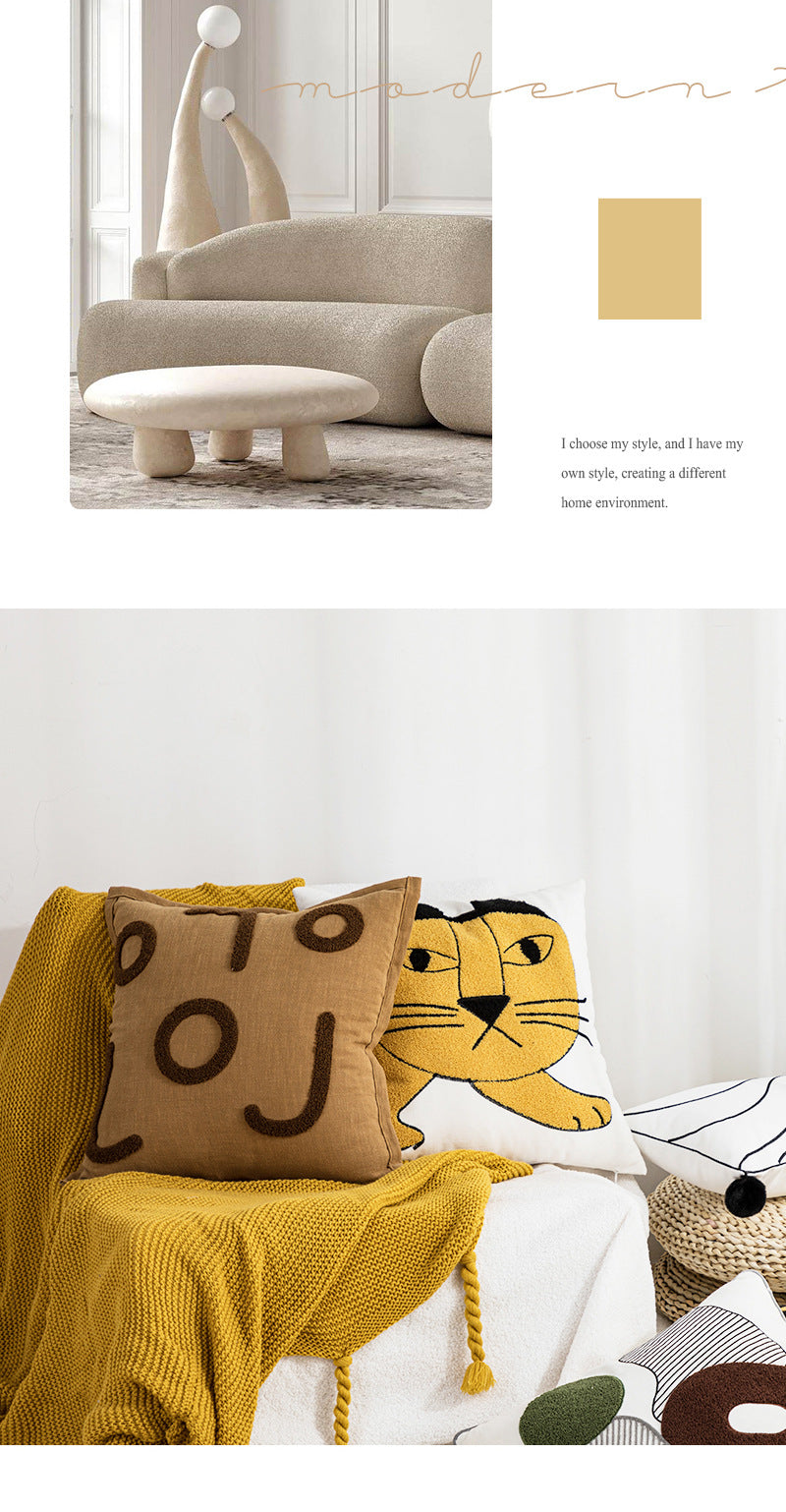 Lisslune | cute unique cat-tiger pillowcase