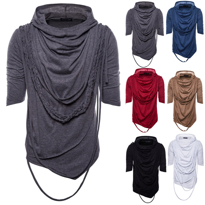Men's hoodie with innovative design and unique draping Lisslune
