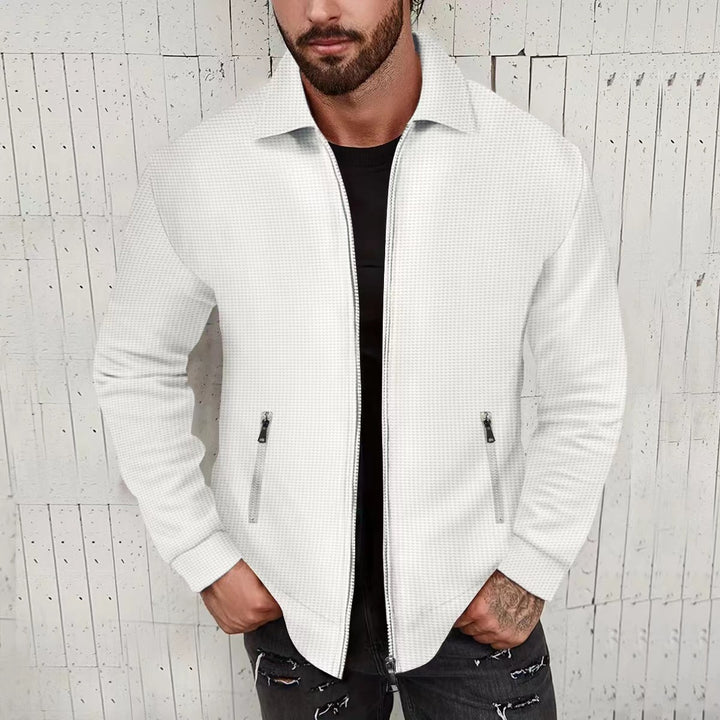 Men's stylish cardigan with textured design and side pockets Lisslune