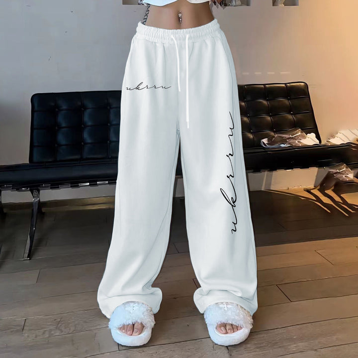 Women's loose leisure pants with elastic waistband and side pockets Lisslune