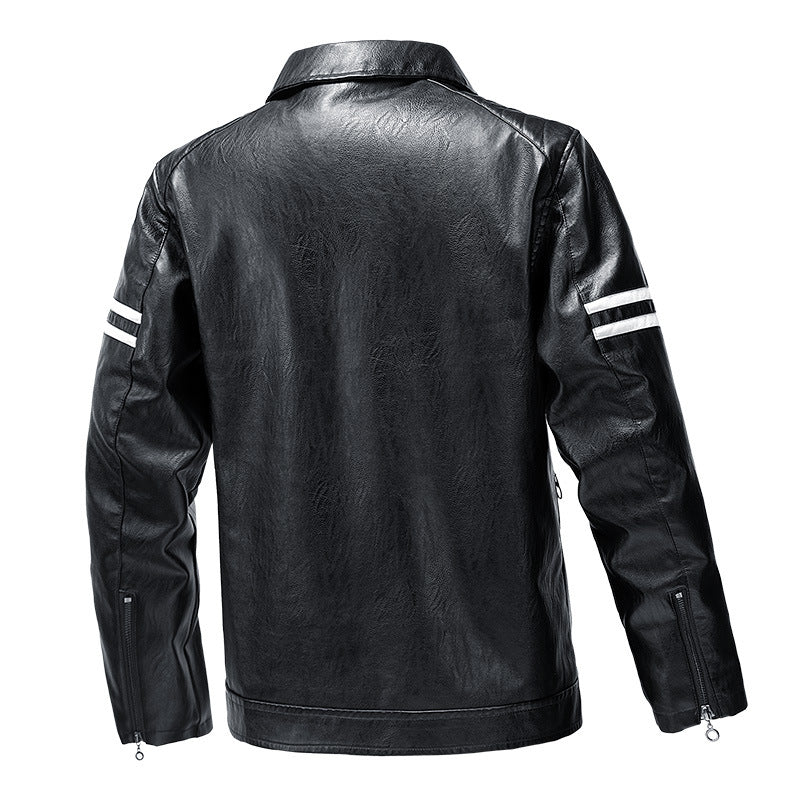 Men's Casual Synthetic Leather Jacket Lisslune