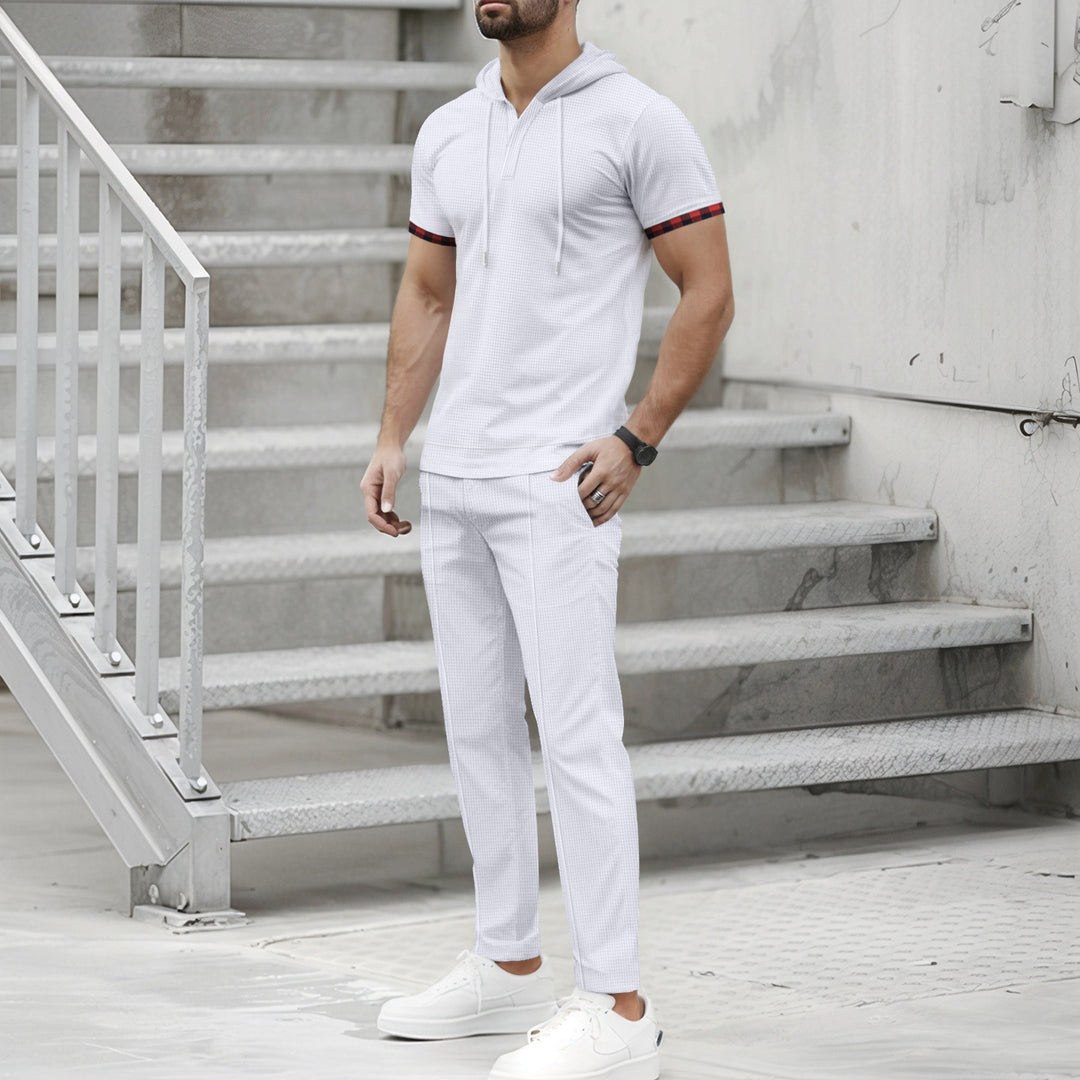 Men's sporty hoodie set with functional pockets and ergonomic cut Lisslune