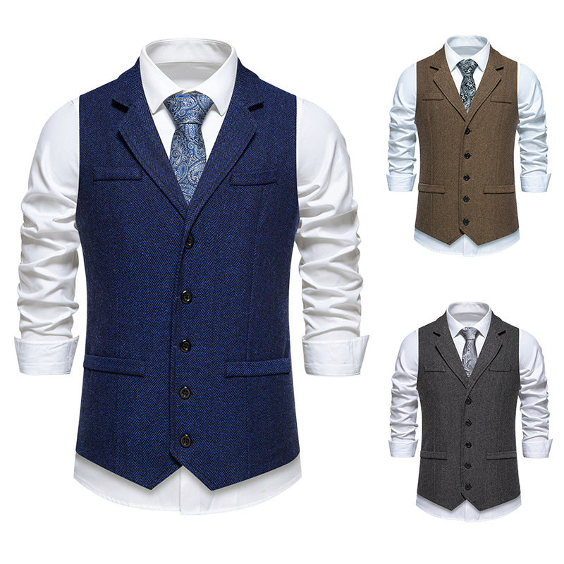 Men's elegant suit vest made of high-quality fabric Lisslune