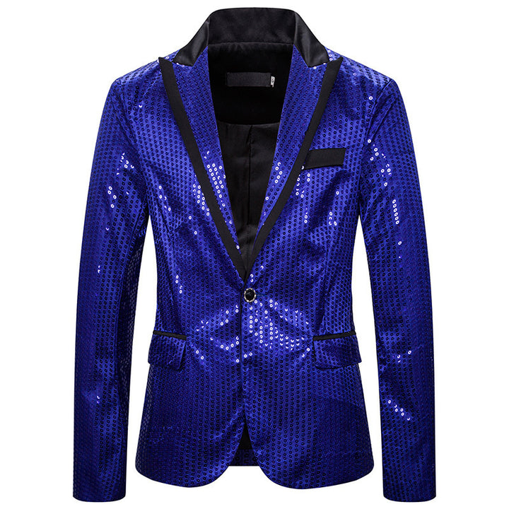Men's elegant sequin blazer with modern cut Lisslune
