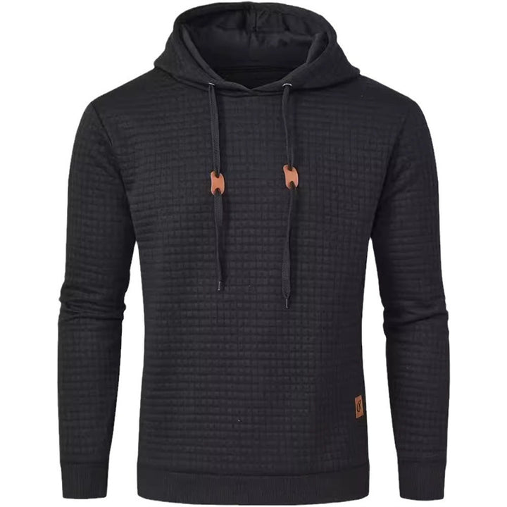 Men's hooded sweater with textured design Lisslune