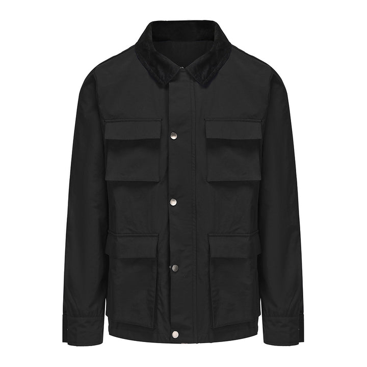 Men's functional utility jacket with practical pockets Lisslune