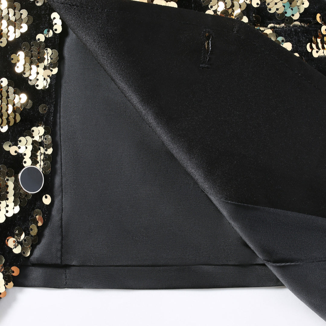 Men's Elegant Sequin Vest Lisslune
