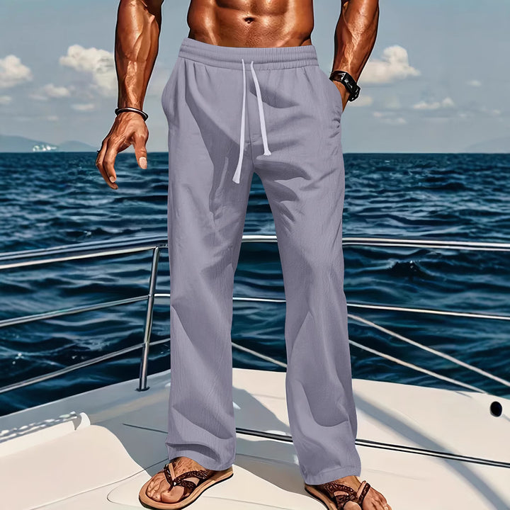 Men's comfortable leisure pants with elastic waist Lisslune
