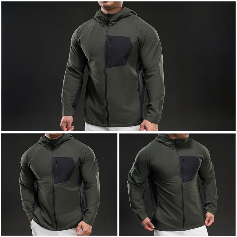 Men's breathable sports jacket with practical zip pockets Lisslune