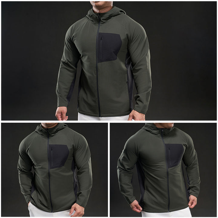 Men's breathable sports jacket with practical zip pockets Lisslune