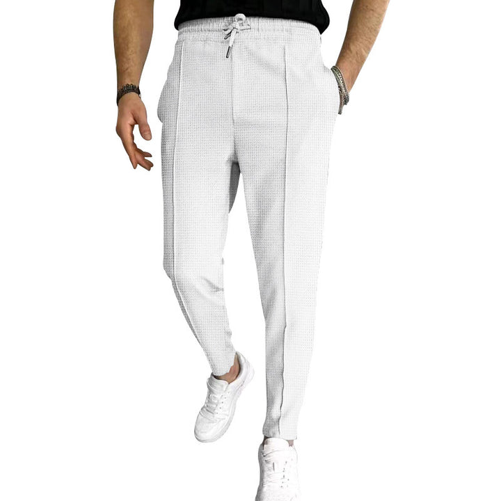 Men's Fashion Chino Pants with Elastic Waistband and Practical Pockets Lisslune