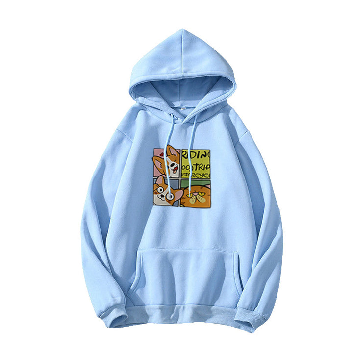 Women's Hoodie with Cute Dog Design Lisslune