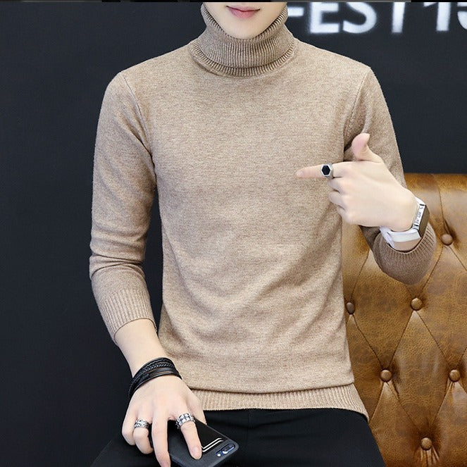 Men's Elegant Turtleneck Sweater made of fine knit Lisslune