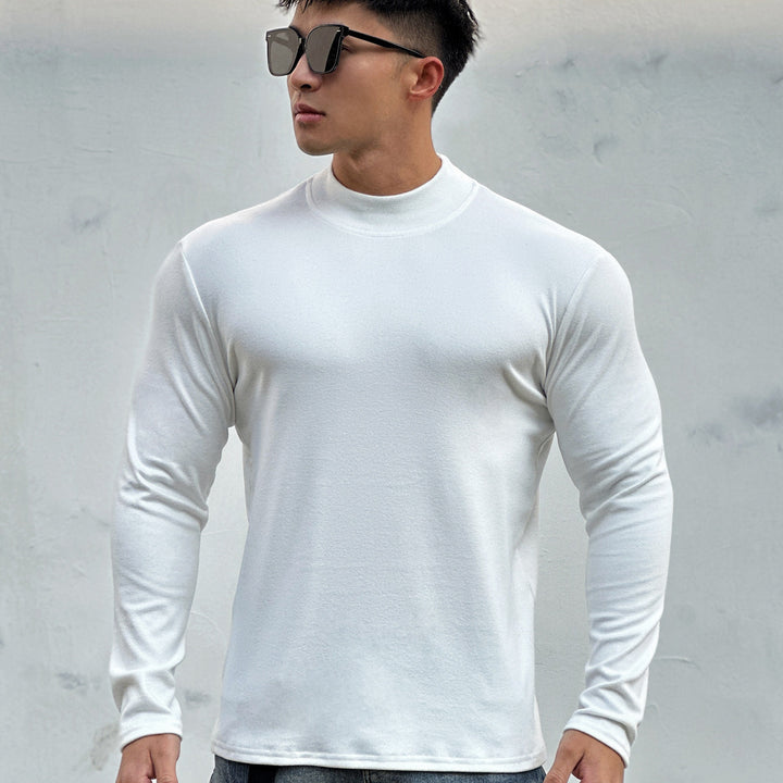 Men's long-sleeve shirt made of breathable cotton blend with sporty cut Lisslune