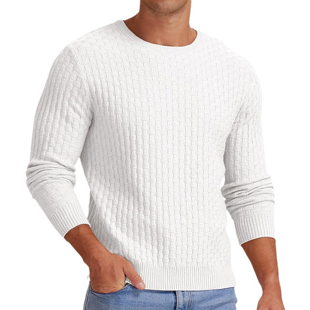 Men's structured sweatshirt with round neck and long sleeves Lisslune