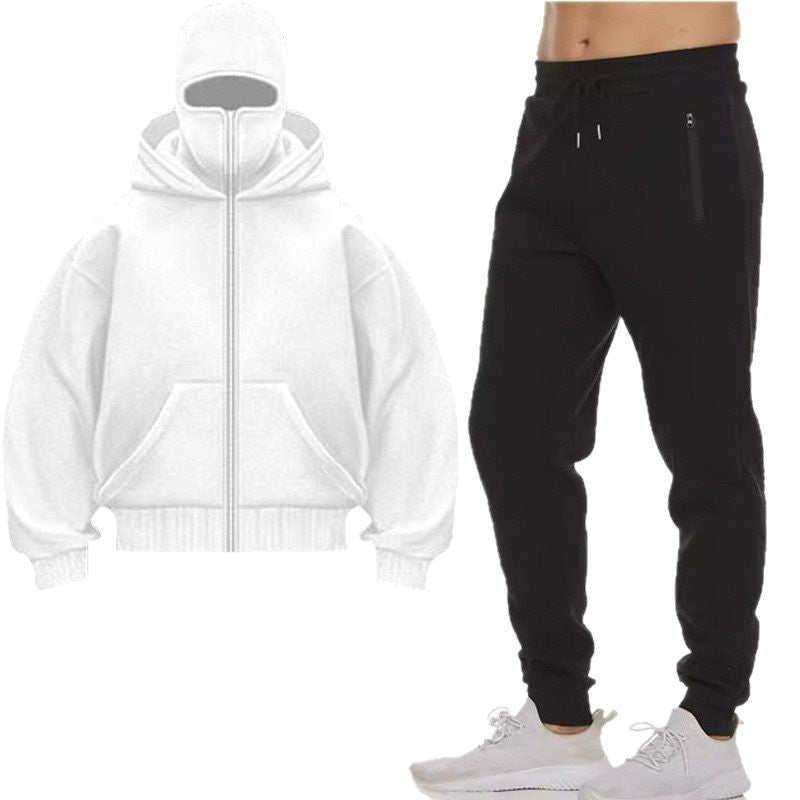 Women's hooded sweat jacket with practical continuous zipper placket and large pockets Lisslune