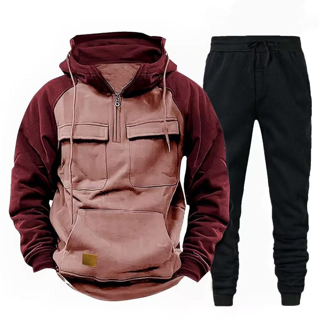 Men's functional zip-up hoodie and jogging pants Lisslune