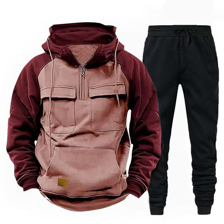 Men's functional zip-up hoodie and jogging pants Lisslune