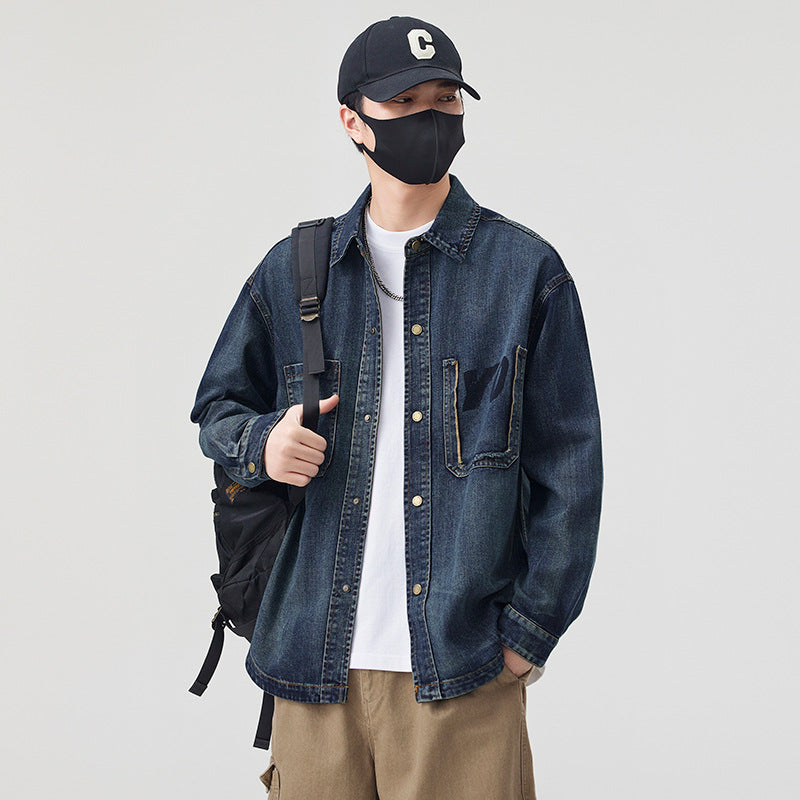 Men's Modern Denim Utility Jacket Lisslune