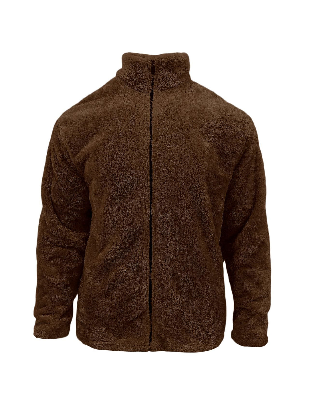 Men's cozy fleece jacket with high collar and practical pockets Lisslune