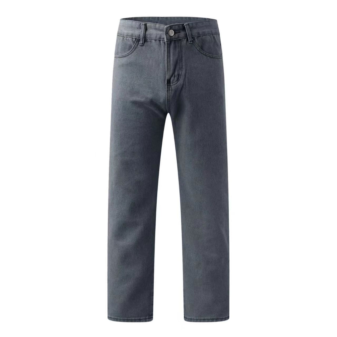 Women's straight cut jeans with high waist and classic details Lisslune