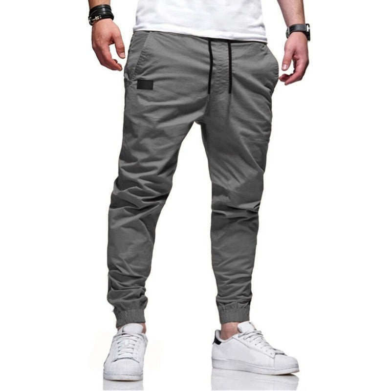 Men's casual joggers with elastic waistband and practical side pockets Lisslune