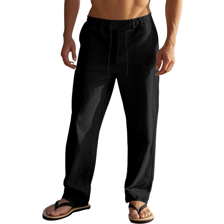 Men's Comfortable Beach Pants with Adjustable Drawstring and Lightweight Materials Lisslune