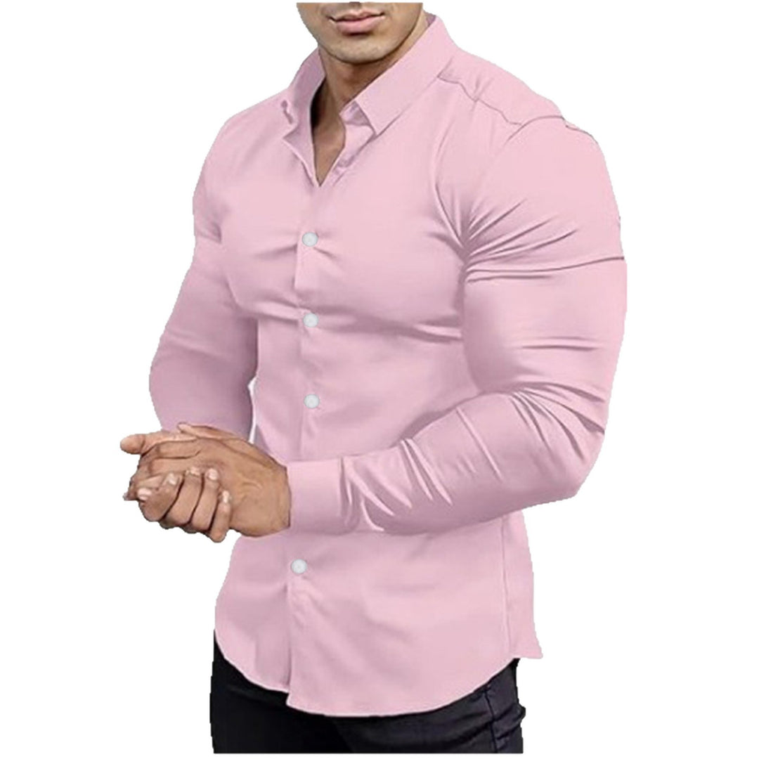 Men's long-sleeve shirt with a fitted silhouette and elegant collar Lisslune