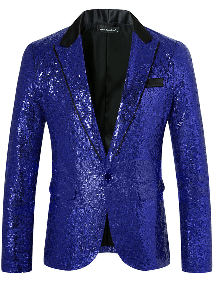 Men's Glamorous Sequin Blazer Lisslune