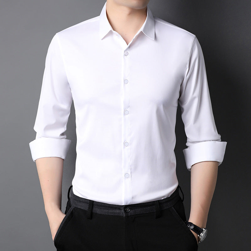 Men's elegant short sleeve shirt with fine shine Lisslune