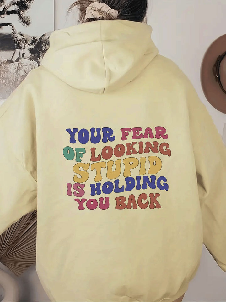 Women's hoodie with inspiring statement print Lisslune