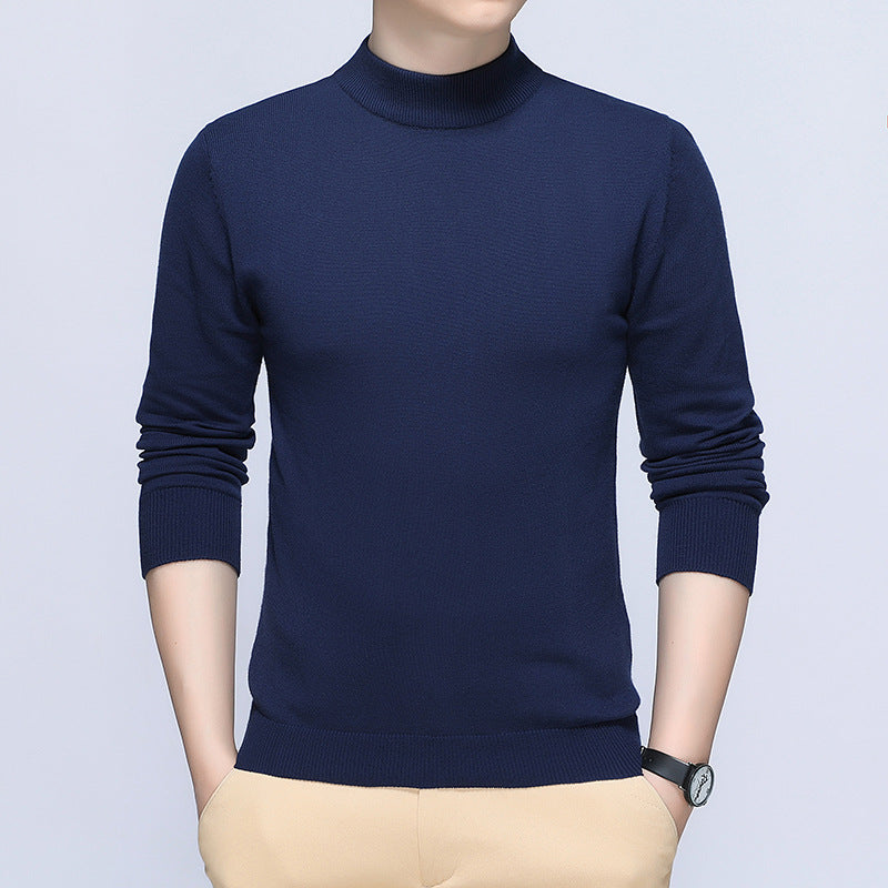 Men's stylish turtleneck sweater made of soft cotton blend Lisslune