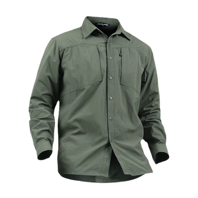 Men's leisure shirt with practical chest pockets Lisslune