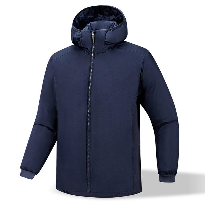 Men's insulating transitional jacket with adjustable hood and elastic sleeve cuffs Lisslune