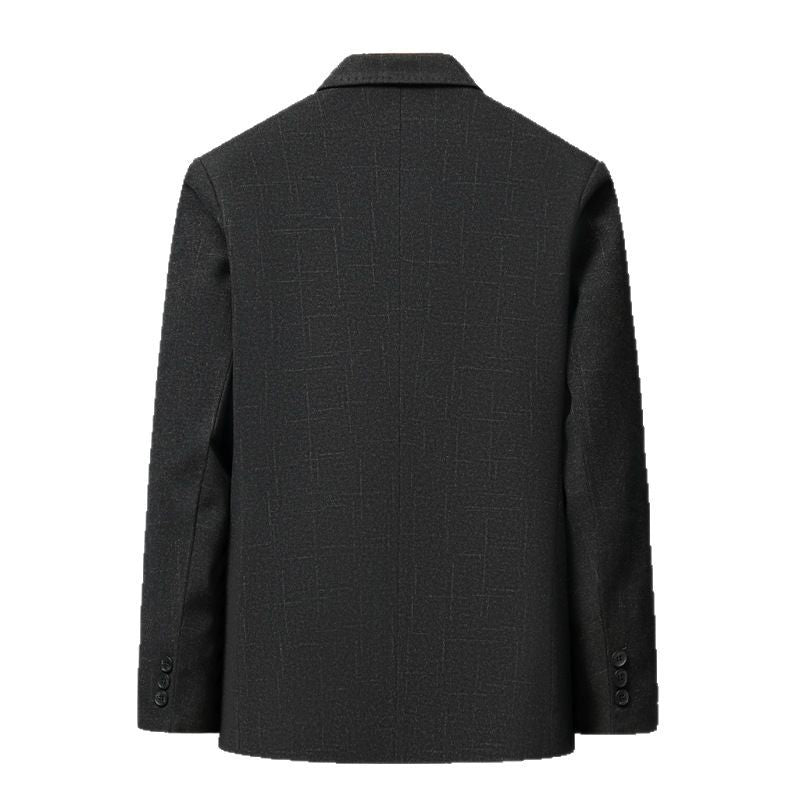 Men's Elegant Blazer with Fine Checked Pattern Lisslune