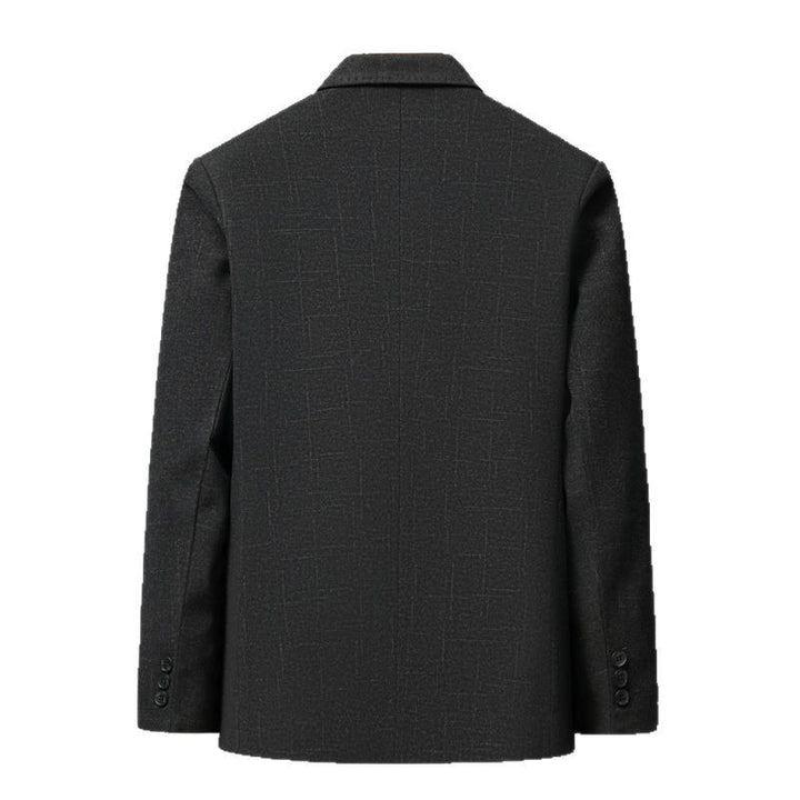 Men's Elegant Blazer with Fine Checked Pattern Lisslune