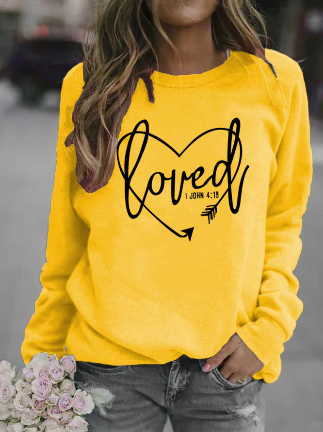 Women’s sweatshirt with inspiring lettering and trendy design Lisslune