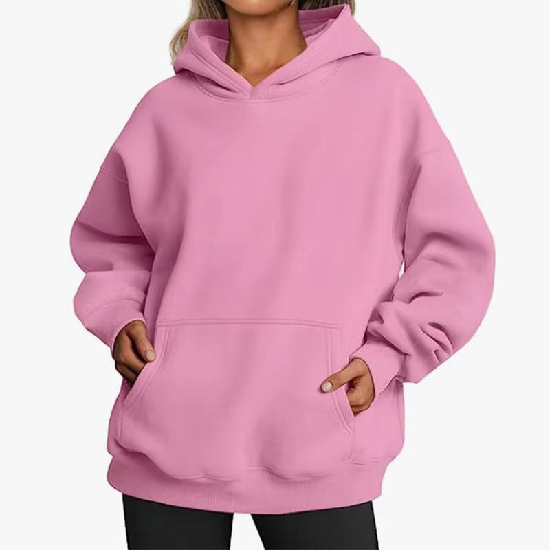 Women's oversized hoodie with practical kangaroo pockets and soft inner lining Lisslune