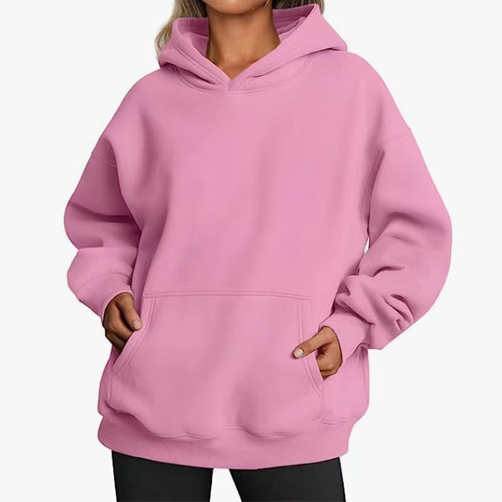 Women's oversized hoodie with practical kangaroo pockets and soft inner lining Lisslune