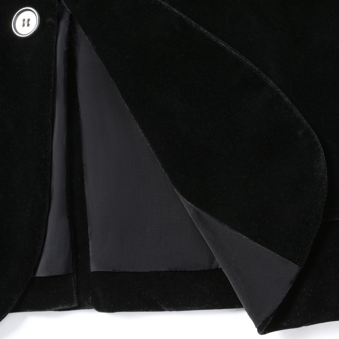 Men's elegant velvet blazer with fine details Lisslune