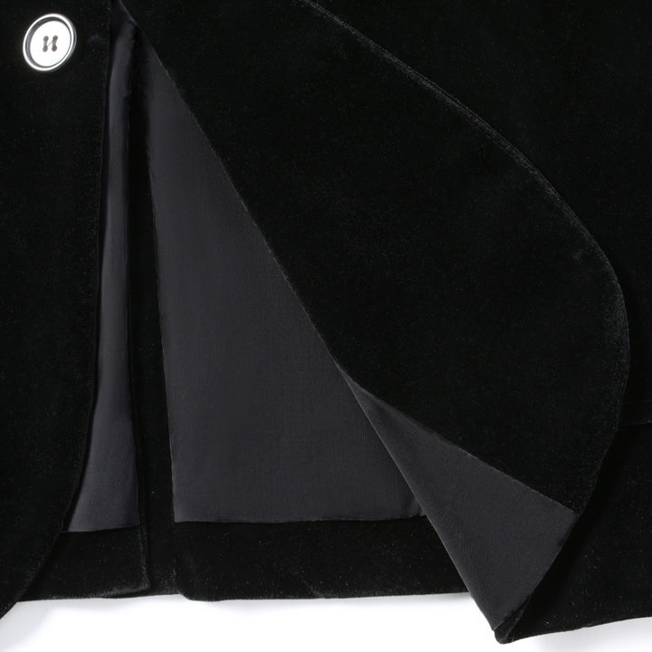 Men's elegant velvet blazer with fine details Lisslune