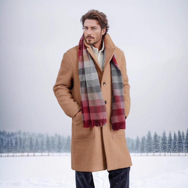 Men's wool coat with classic cut Lisslune