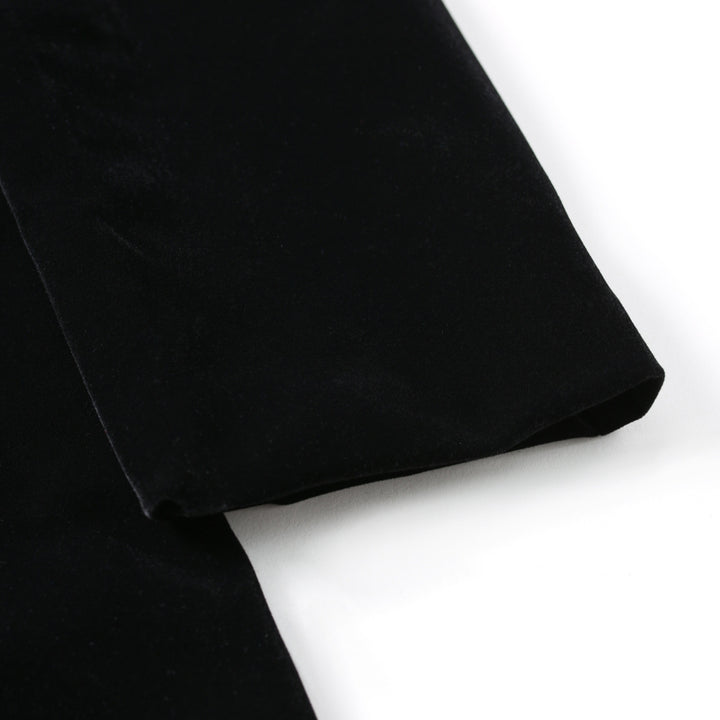 Men's shimmering velvet blazer with satin collar section Lisslune