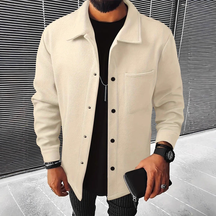 Men's casual shirt jacket made of high-quality material Lisslune